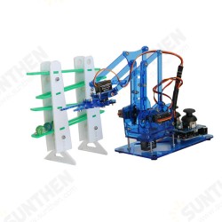 DIY Colorful Mechanical Robot Arm Kit with Infrared Controller Metal Servo for DIY Colorful Mechanical Robot Arm Kit with Infrared Controller Metal Servo for