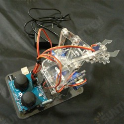 DIY Smart Acylic RC Robot Arm Bluetooth Stick Control With Servos DIY Smart Acylic RC Robot Arm Bluetooth Stick Control With Servos