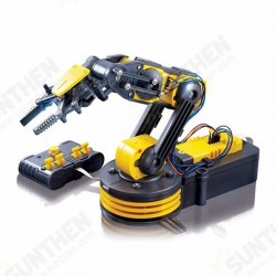 DIY Robot Arm Kit Five-axis Joint 5 Motor Control LED Light Science Experiment Toys DIY Robot Arm Kit Five-axis Joint 5 Motor Control LED Light Science Experiment Toys