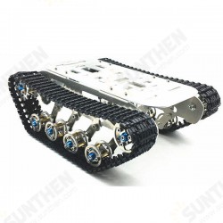 DIY Self-assembled RC Robot Tank Car Chassis With Crawler Kit Aluminium Alloy DIY Self-assembled RC Robot Tank Car Chassis With Crawler Kit Aluminium Alloy
