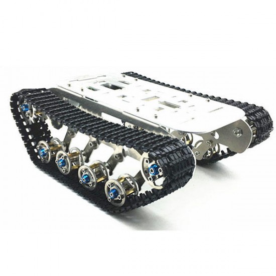 DIY Self-assembled RC Robot Tank Car Chassis With Crawler Kit Aluminium Alloy