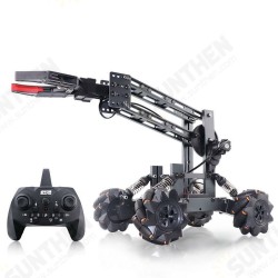 JK01 2.4G 14CH Memory Program 4WD DIY Assembly Mecha Clamp Manipliator Mecanum Wheel 360° Rotating Suspension Adjustment Omnidirectional Movement Remote Control Car JK01 2.4G 14CH Memory Program 4WD DIY Assembly Mecha Clamp Manipliator Mecanum Wheel 360° Rotating Suspension Adjustment Omnidirectional Movement Remote Control Car