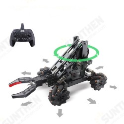 JK01 2.4G 14CH Memory Program 4WD DIY Assembly Mecha Clamp Manipliator Mecanum Wheel 360° Rotating Suspension Adjustment Omnidirectional Movement Remote Control Car JK01 2.4G 14CH Memory Program 4WD DIY Assembly Mecha Clamp Manipliator Mecanum Wheel 360° Rotating Suspension Adjustment Omnidirectional Movement Remote Control Car