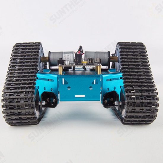 DIY RC Robot Car Tank Plastic Crawler Belt Educational Kit With DC Motor