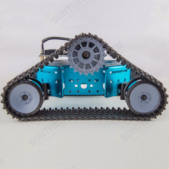 DIY RC Robot Car Tank Plastic Crawler Belt Educational Kit With DC Motor