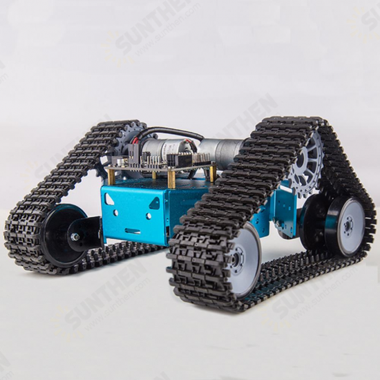 DIY RC Robot Car Tank Plastic Crawler Belt Educational Kit With DC Motor