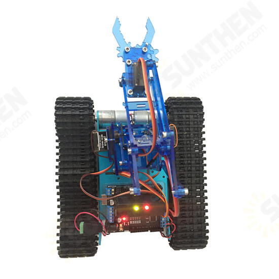 DIY Robot Tank Toys Chassis Kit With Ardunio Board PS Wireless Remote Control