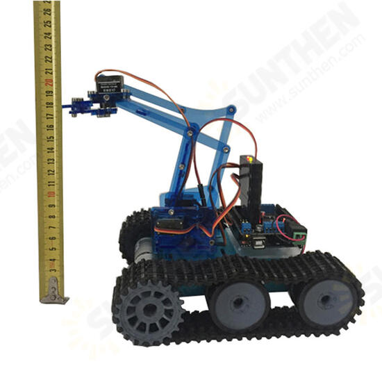 DIY Robot Tank Toys Chassis Kit With Ardunio Board PS Wireless Remote Control