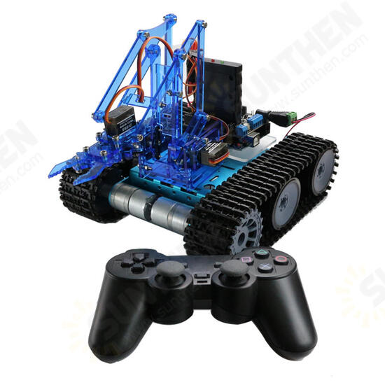 DIY Robot Tank Toys Chassis Kit With Ardunio Board PS Wireless Remote Control