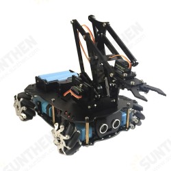Robot DIY Programmable Ultrasonic Avoidance With Omni Wheels Smart RC Robot Arm Tank Compatible Robot DIY Programmable Ultrasonic Avoidance With Omni Wheels Smart RC Robot Arm Tank Compatible