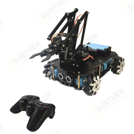 Robot DIY Programmable Ultrasonic Avoidance With Omni Wheels Smart RC Robot Arm Tank Compatible