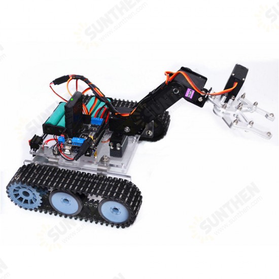 SNAR20 DIY RC Robot Arm Tank Acrylic With PS2 Stick SNAR20 DIY RC Robot Arm Tank Acrylic With PS2 Stick