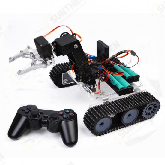 SNAR20 DIY RC Robot Arm Tank Acrylic With PS2 Stick SNAR20 DIY RC Robot Arm Tank Acrylic With PS2 Stick