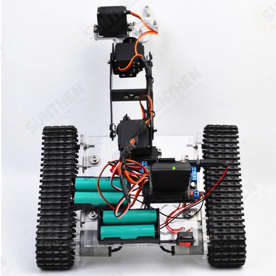 SNAR20 DIY RC Robot Arm Tank Acrylic With PS2 Stick SNAR20 DIY RC Robot Arm Tank Acrylic With PS2 Stick