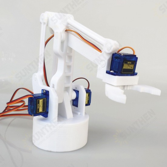 Small Harmmer DIY 3D Printed 4DOF Robot Arm 4 Axis Rotating Mechanical Robot Arm With 4PCS SG90 Servo