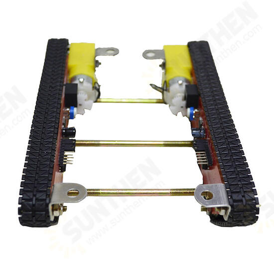 Smart Robot Tank Chasis Kits Caterpillar Crawler Integrated Two motor for