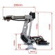 Stainless Steel Manipulator 5DOF Rotating Assembled Robot Arm Clamp Claw Mount With 5pcs Servo