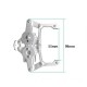 Stainless Steel Manipulator 5DOF Rotating Assembled Robot Arm Clamp Claw Mount With 5pcs Servo