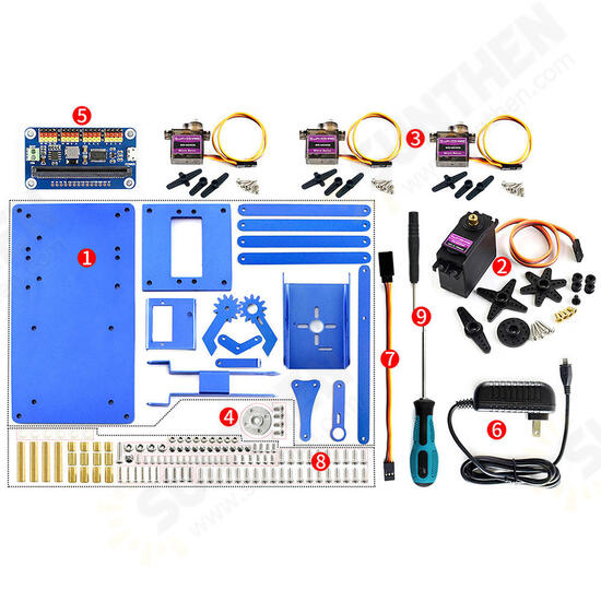 DIY Micro:bit Metal 4DOF RC Robot Arm Kit With Digital Servos