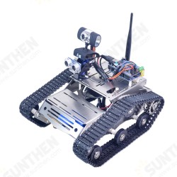 R DIY WiFi Video Obstacle Avoidance Smart Robot Tank Car For UNOR3 with Camera PTZ R DIY WiFi Video Obstacle Avoidance Smart Robot Tank Car For UNOR3 with Camera PTZ