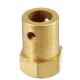 3mm 4mm 5mm 6mm 7mm Hexagonal Copper Coupling Coupler for Robot Car Wheel