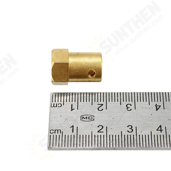 3mm 4mm 5mm 6mm 7mm Hexagonal Copper Coupling Coupler for Robot Car Wheel