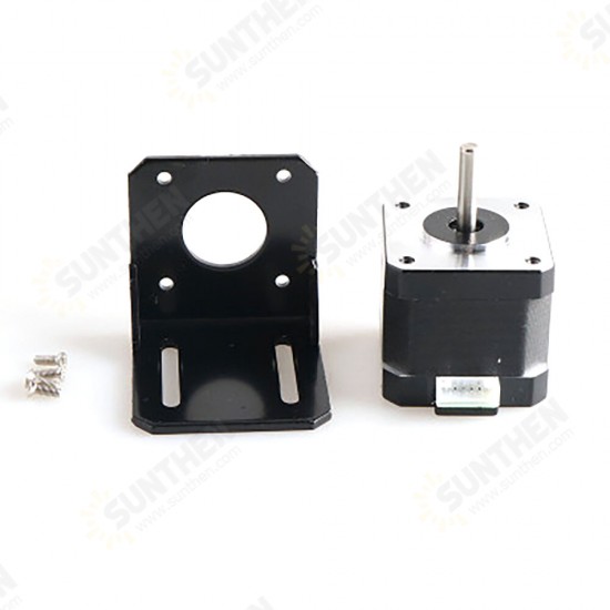 42 Stepper Motor with Motor Fixing Bracket Kit for Smart Robot Car Chassis