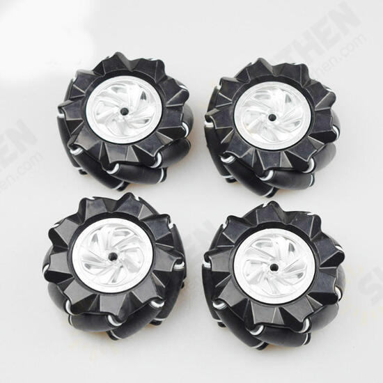 4PCS 80MM Omni Wheels For DIY RC Robot Smart Robot Car