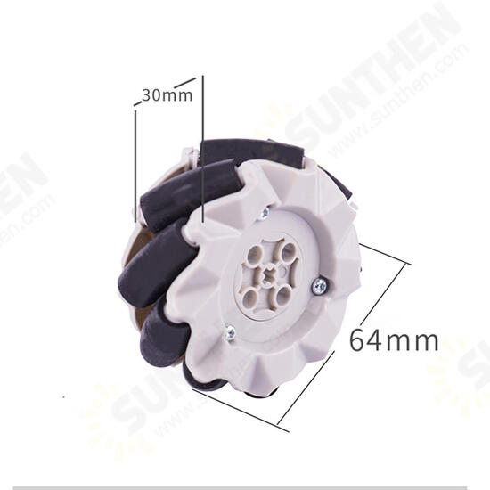 4PCS 64mm Omni Wheels For DIY RC Robot Car