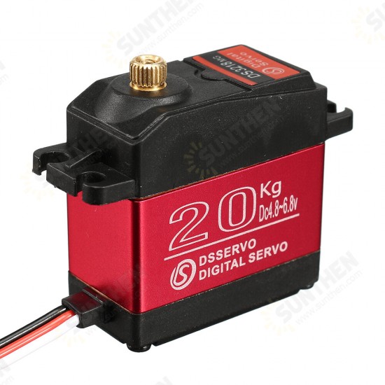 DS3218MG Waterproof 20KG High Speed Metal Gear 180°/270° Digital Servo For 1/8 1/10 1/12 Scale RC Cars