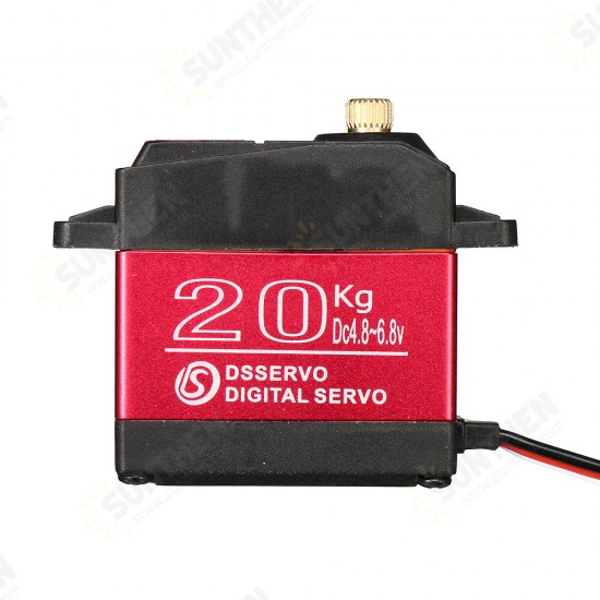 DS3218MG Waterproof 20KG High Speed Metal Gear 180°/270° Digital Servo For 1/8 1/10 1/12 Scale RC Cars