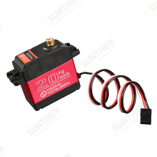 DS3218MG Waterproof 20KG High Speed Metal Gear 180°/270° Digital Servo For 1/8 1/10 1/12 Scale RC Cars