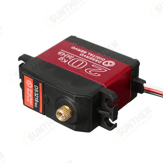 DS3218MG Waterproof 20KG High Speed Metal Gear 180°/270° Digital Servo For 1/8 1/10 1/12 Scale RC Cars