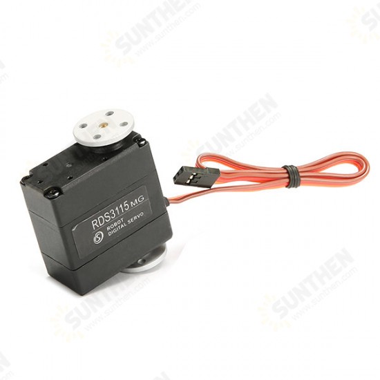 RDS3115MG 15KG Large Torque 180 Degree Biaxial Digital Servo for RC Robot