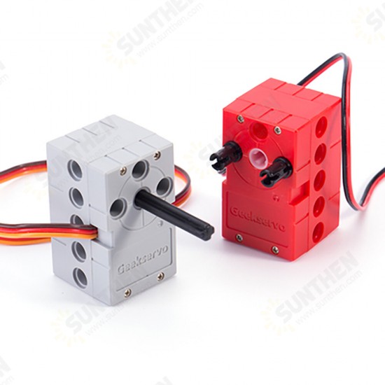 360° 2KG Dual Output Shaft Programmable Servo Motor Compatible With Lego