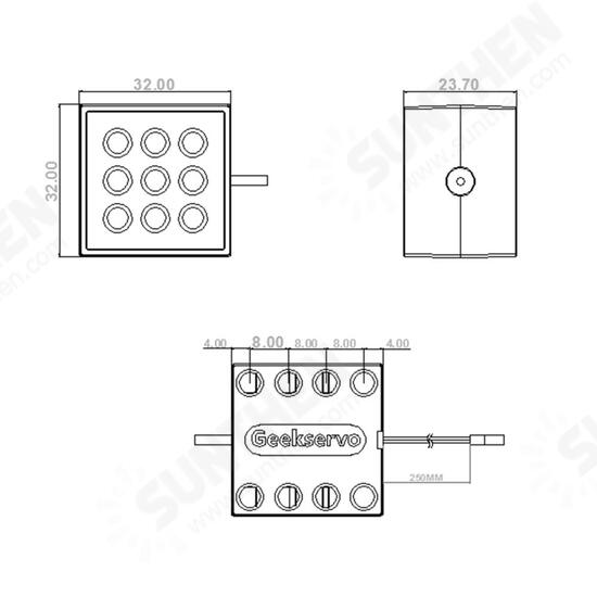 Programmable Block Building Fan Module For DIY RC Robot