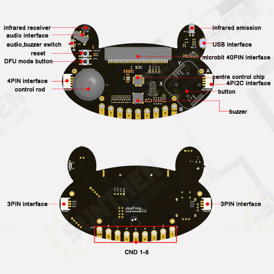 Scratch Makecode Kittenblock DIY Educational Program Robot Kit Voice Control Face Recognition Robot Parts