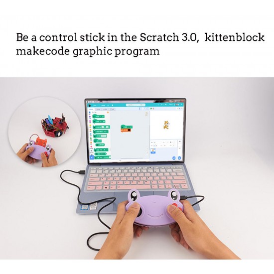 Scratch Makecode Kittenblock DIY Educational Program Robot Kit Voice Control Face Recognition Robot Parts