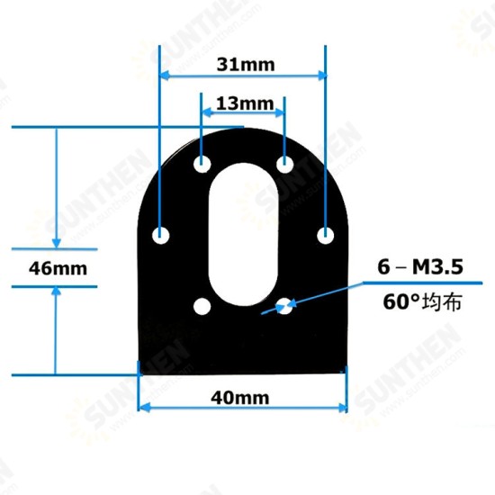 L-shaped Multifunction Motor Bracket PTZ Robotic Manipulator DIY Robot Mount