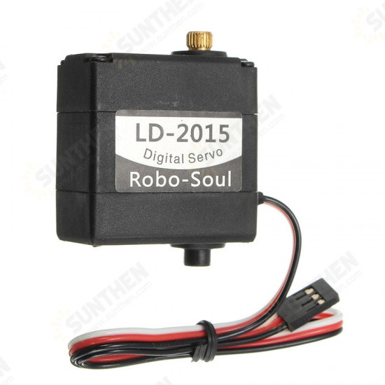 LD-2015 180 Degree 15KG Large Torque Metal Gear Biaxial Digital Servo For Robot