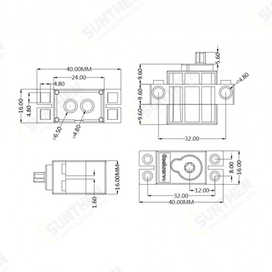 LGS-01 Micro Anti-block Servo 270° Rotation Compatible With Blocks