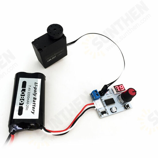 Servo Tester & Voltage Display 2 in 1 Servo Controller for RC Car Robot