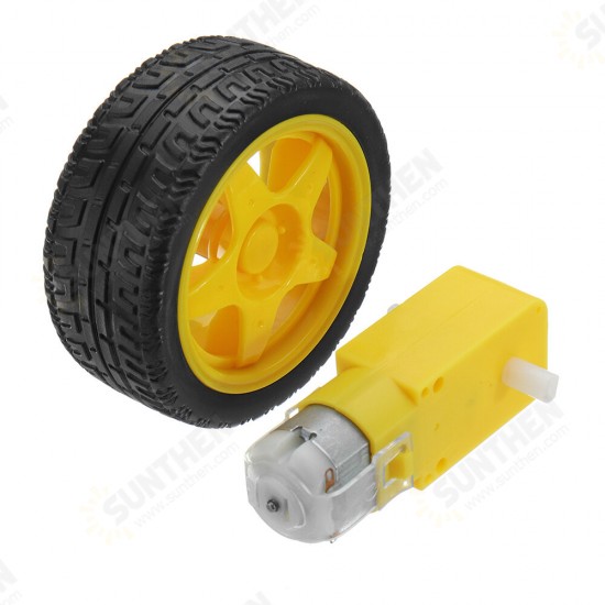 R DC Single Aixs 1:48 Gear Motor RC Models Gear Motor With 65MM Wheel