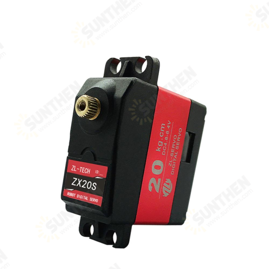 ZX20S 20KG Serial Bus Digital Servo 180°/270° Large Torque Metal Gear For RC Robot