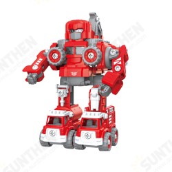 131Pcs/133Pcs 5in1 DIY Deformation Construction Vehicle Smart Remote Control Built Block RC Robot Toy 131Pcs/133Pcs 5in1 DIY Deformation Construction Vehicle Smart Remote Control Built Block RC Robot Toy