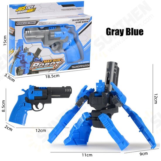 Children's Deformation Pistol Robot Toy Puzzle DIY Assembly Toy Christmas Gift