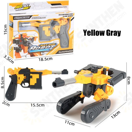 Children's Deformation Pistol Robot Toy Puzzle DIY Assembly Toy Christmas Gift