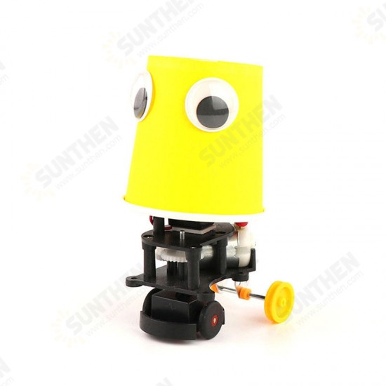 DIY Educational Electric Automatic Obstacle Avoidance Robot Scientific Invention Toys