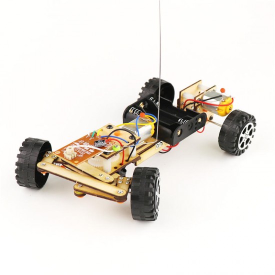 DIY Educational Electric Remote Control Robot Car Scientific Invention Toys