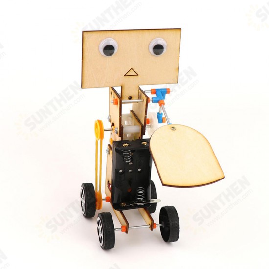 DIY Educational Electric Walking Swing Fan Robot Scientific Invention Toys